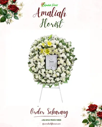 Krans Bunga Duka Cita di Campang Raya