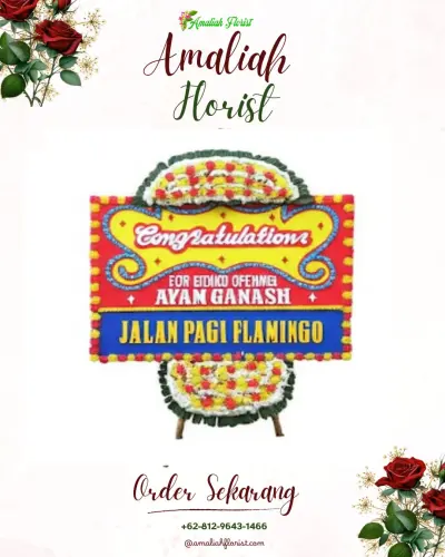 Bunga Papan Congratulation di Campang Raya